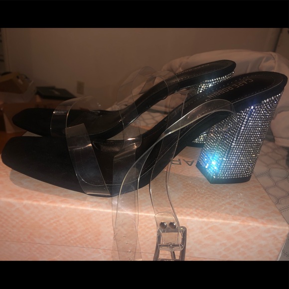 CAPE ROBBIN DRIVE ME INSANE CHUNKY HEEL DIAMOND - Picture 6 of 6